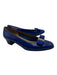 Salvatore Ferragamo Shoe Size 8 Cobalt Blue Leather Almond Toe Bow Pumps Cobalt Blue / 8