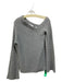 A.L.C. Size XS Gray Wool & Cashmere Asymetric Neckline Long Bell Sleeve Sweater Gray / XS