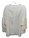 Co Size S Cream Silk Button Up Micro Pleat Long Sleeve Top Cream / S