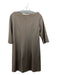 Atos Lombardini Size 42 Brown Viscose & Polyamide Half Sleeve Knee Length Dress Brown / 42