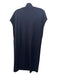 COS Size M Navy Blue Rayon & Polyester Sleeveless Knot Detail Tunic Dress Navy Blue / M