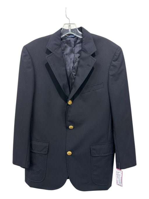 Brooks Brothers Navy Wool Solid 2 Button Men's Blazer 39