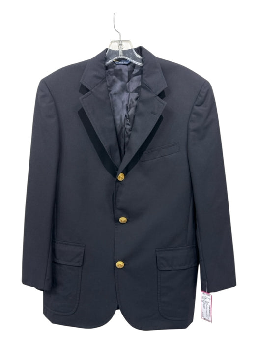 Brooks Brothers Navy Wool Solid 2 Button Men's Blazer 39
