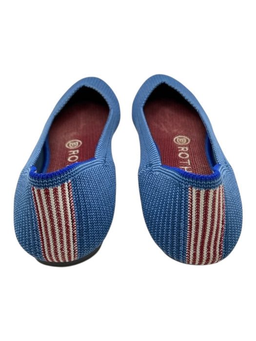 Rothy's Shoe Size 7 Light Blue Synthetic Knit Rubber Sole Rounded Toe Flats Light Blue / 7