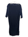 COS Size M Navy Blue Cotton Blend Fabric Block Ribbed Detail Short Sleeve Dress Navy Blue / M