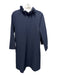 Tuckernuck Size XS Navy Polyester Blend Long Sleeve Ruffle Neckline Shift Dress Navy / XS