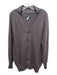 Hanro Size M Chocolate Brown Merino Wool Rib Knit Ribbed Neck Cardigan Sweater Chocolate Brown / M