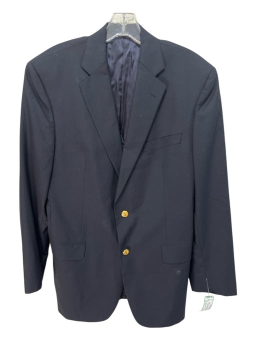 Brooks Brothers Navy Wool Blend Solid 2 Button Men's Blazer Navy / 41L