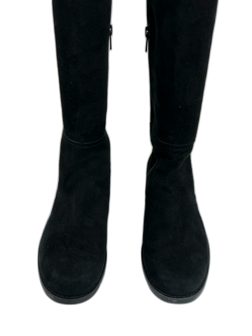 Stuart Weitzman Shoe Size 7 Black Suede Over the Knee Side Zip Boots Black / 7