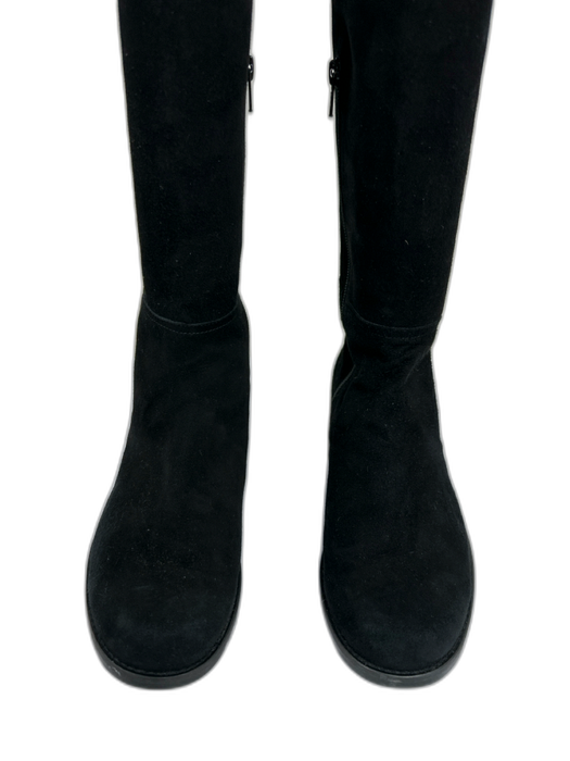 Stuart Weitzman Shoe Size 7 Black Suede Over the Knee Side Zip Boots Black / 7