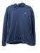 Lacoste Size 3XL Blue Cotton Blend Solid Hoodie Men's Jacket Blue / 3XL