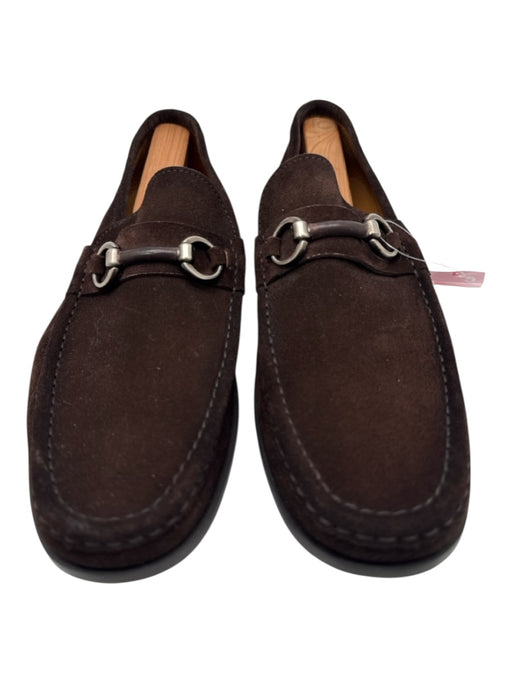 Magnanni Shoe Size 12 Brown Suede Solid Dress Men's Shoes Brown / 12