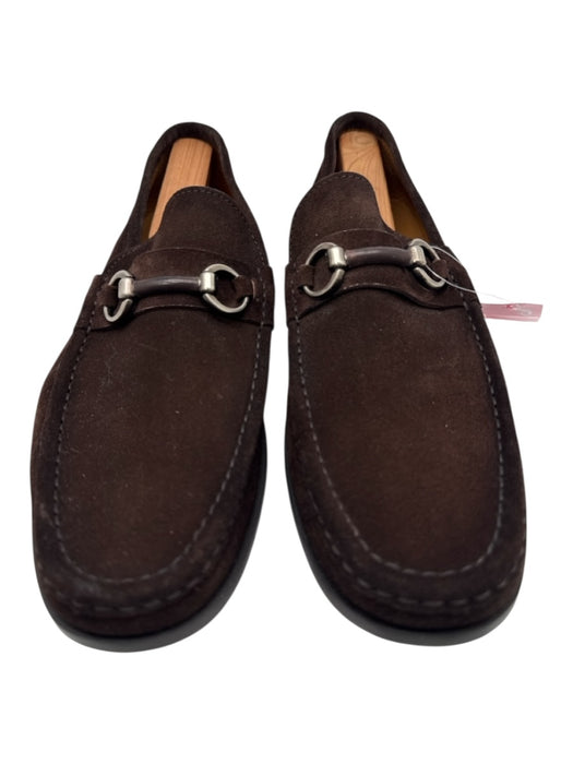 Magnanni Shoe Size 12 Brown Suede Solid Dress Men's Shoes Brown / 12
