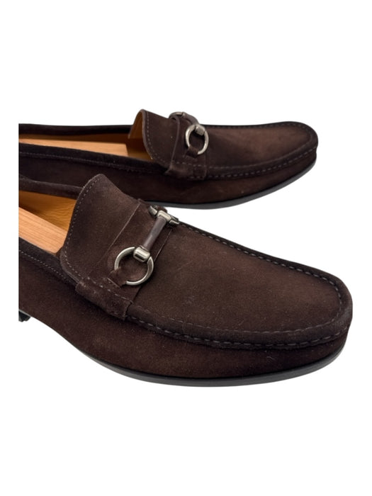 Magnanni Shoe Size 12 Brown Suede Solid Dress Men's Shoes Brown / 12