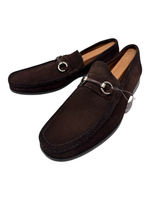 Magnanni Shoe Size 12 Brown Suede Solid Dress Men's Shoes Brown / 12