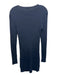 Frame Size S Navy Cotton Ribbed Long Sleeve Dress Navy / S