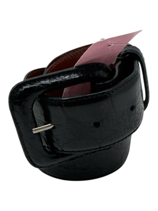 Polo Ralph Lauren Black Leather Embossed Belts Black / 30