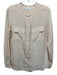 Equipment Femme Size S Light Pink & White Silk Drop Print Long Sleeve Top Light Pink & White / S
