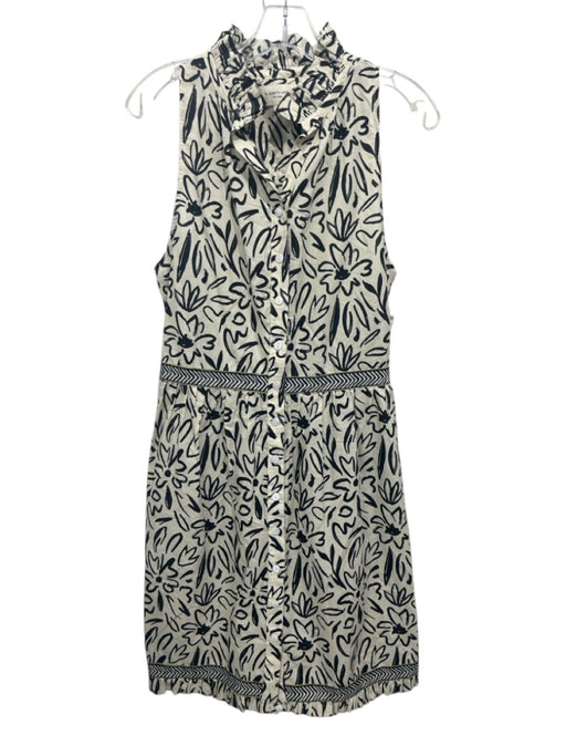 Elizabeth James the Label Size S Cream White & Black Missing Fabric Tag Dress Cream White & Black / S