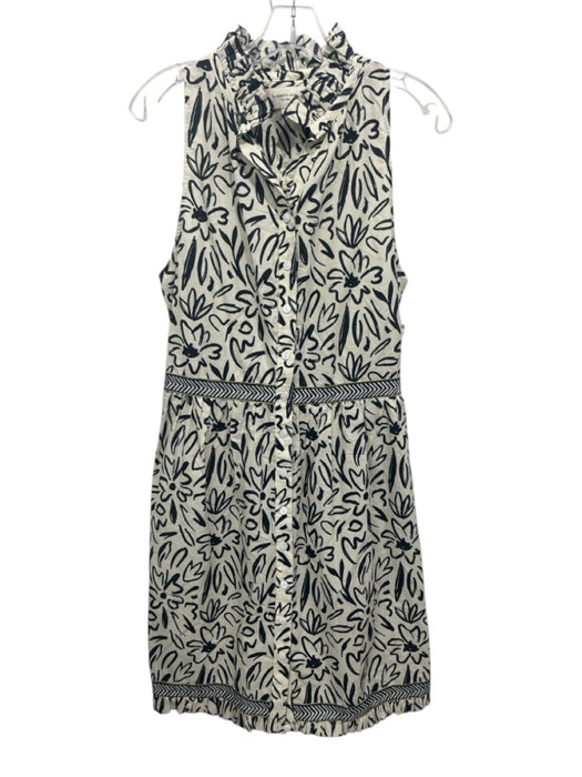 Elizabeth James the Label Size S Cream White & Black Missing Fabric Tag Dress Cream White & Black / S