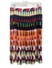 J Crew 365 Size 4 Multi Polyester Geometric Pleated Back Zip Midi Skirt Multi / 4