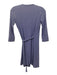 Diane Von Furstenberg Size 0 Indigo Blue & White Viscose Blend Geometric Jacket Indigo Blue & White / 0