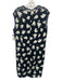 Etro Size 46 Black, White & Brown Viscose Blend Sleeveless Paisley V Neck Dress Black, White & Brown / 46