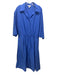 COS Size 12 Blue Modal Blend 3/4 Sleeve Collared 1/2 Button Front Dress Blue / 12