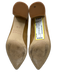 Donald Pliner Shoe Size 5.5 Tan Brown Leather Upper Suede Almond Toe Pumps Tan Brown / 5.5