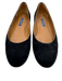 Margaux Shoe Size 37.5N Black Leather Upper Suede Round Toe Pump Flats Black / 37.5N