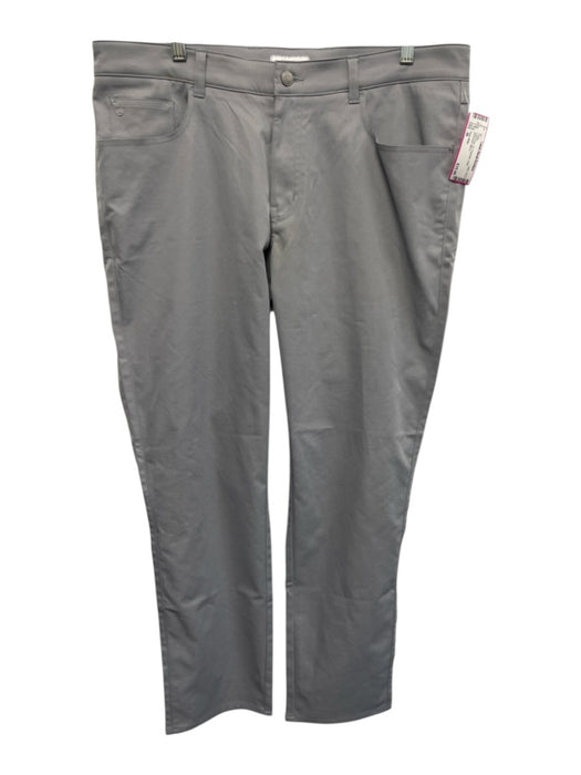 Peter Millar Size 36 Light Gray Polyester Solid Men's Pants Light Gray / 36