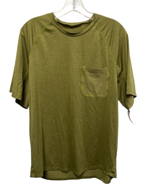 Lululemon Size Est L Green Athleisure Men's Short Sleeve Green / Est L