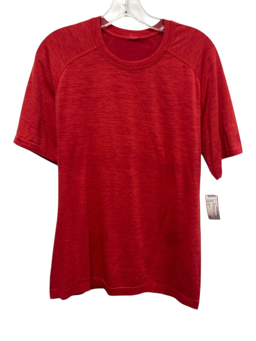Lululemon Size M Red Athleisure Men's Short Sleeve Red / M