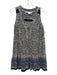 Veronica Beard Size S Black, Blue, White Cotton Floral Sleeveless Dress Black, Blue, White / S
