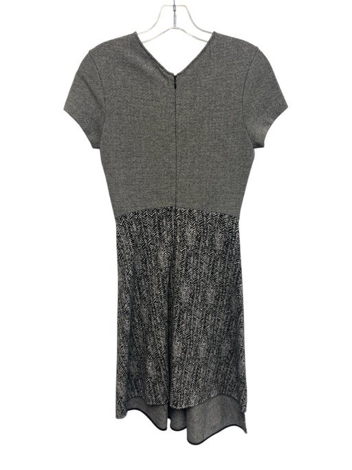 Stella McCartney Size 40 Gray & Black Wool Blend Knit Houndstooth Dress Gray & Black / 40