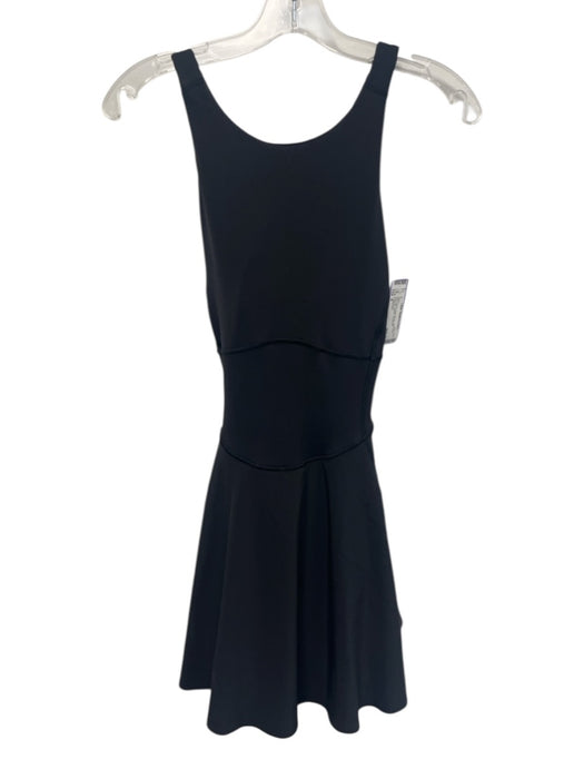 Lululemon Size 8 Black Nylon Blend High Neck Shelf Bra Athletic Dress Black / 8