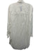 Vince Size S White Cotton Long Sleeve Button Down Collar Shirt Dress Dress White / S