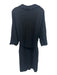 Lululemon Size Est M Black No Fabric Tag 3/4 Sleeve Collar Button Down Dress Black / Est M