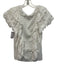 Antik Batik Size m / 40 White Cotton Short Sleeve Eyelet Lace Pleated Top White / m / 40