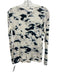 Proenza Schouler Size M White, Blue & Black Cotton Long Sleeve Semi Sheer Top White, Blue & Black / M