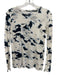 Proenza Schouler Size M White, Blue & Black Cotton Long Sleeve Semi Sheer Top White, Blue & Black / M