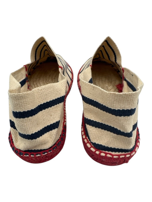 Saint James Shoe Size 37 Cream, Navy & Red Canvas Woven Striped Espadrille Cream, Navy & Red / 37