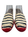 Saint James Shoe Size 37 Cream, Navy & Red Canvas Woven Striped Espadrille Cream, Navy & Red / 37