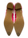 J Crew Shoe Size 6 Pink & White Textile Grosgrain Bow Pointed Toe Flats Pink & White / 6