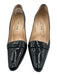 Manolo Blahnik Shoe Size 40 Black Patent Leather Pointed Toe Stacked Heel Pumps Black / 40