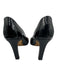 Manolo Blahnik Shoe Size 40 Black Patent Leather Pointed Toe Stacked Heel Pumps Black / 40