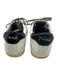 P448 Shoe Size 38 White, Gray & Black Leather Snakeskin Embossed Sneakers White, Gray & Black / 38