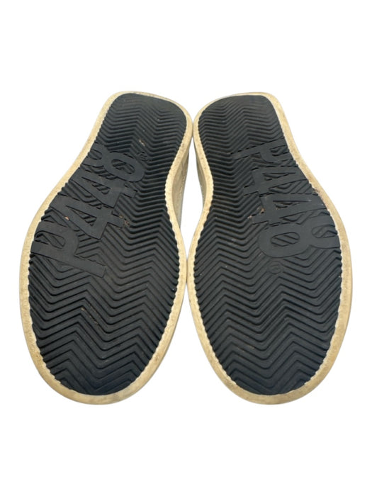 P448 Shoe Size 38 White, Gray & Black Leather Snakeskin Embossed Sneakers White, Gray & Black / 38