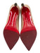Christian Louboutin Shoe Size 37.5 Nude Beige Patent Leather Pointed Toe Pumps Nude Beige / 37.5