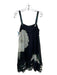 Diane Von Furstenberg Size 6 Black, Cream, Green Silk Floral Above Knee Dress Black, Cream, Green / 6